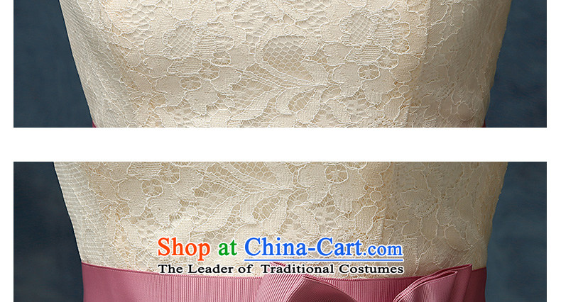 According to Lin Sha bridesmaid services 2015 new spring and summer gown short of mission sister marriages bows services evening dresses champagne color S picture, prices, brand platters! The elections are supplied in the national character of distribution, so action, buy now enjoy more preferential! As soon as possible.
