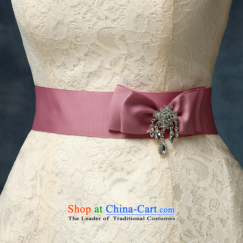According to Lin Sha bridesmaid services 2015 new spring and summer gown short of mission sister marriages bows services evening dresses champagne color S, according to Lin Sha , , , shopping on the Internet