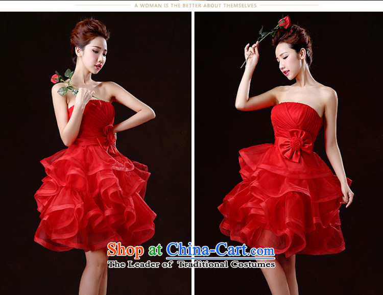 Beverly Ting 2015 New Service Bridal wedding dresses bows spring and summer short of red dress wiping the chest banquet bon bon skirt the betrothal small red dress S picture, prices, brand platters! The elections are supplied in the national character of distribution, so action, buy now enjoy more preferential! As soon as possible.