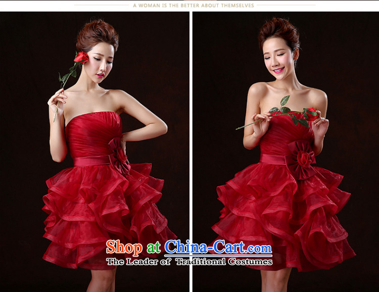 Beverly Ting 2015 New Service Bridal wedding dresses bows spring and summer short of red dress wiping the chest banquet bon bon skirt the betrothal small red dress S picture, prices, brand platters! The elections are supplied in the national character of distribution, so action, buy now enjoy more preferential! As soon as possible.