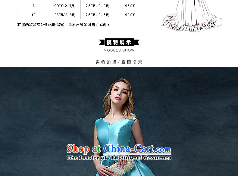 According to Lin Sha evening dresses 2015 new Korean short spring and summer, bows marriages stylish moderator dress dresses blue S picture, prices, brand platters! The elections are supplied in the national character of distribution, so action, buy now enjoy more preferential! As soon as possible.