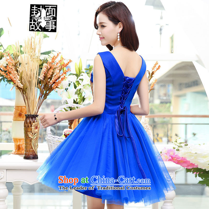 2015 Summer cover story elegant ladies chiffon embroidery sleeveless dresses dress large skirt sister replacing bridesmaid service pack includes a bride S Cover Story (COVER) SAYS shopping on the Internet has been pressed.