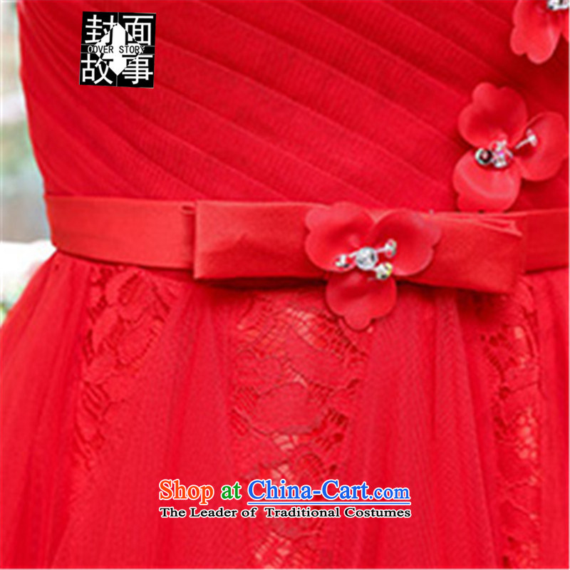 2015 Summer cover story elegant ladies chiffon embroidery sleeveless dresses dress large skirt sister replacing bridesmaid Service Bridal red , L, Cover Story (COVER) SAYS shopping on the Internet has been pressed.