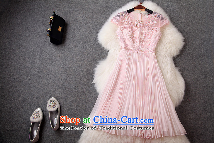 The OSCE Poetry Film 2015 new women's western Big stylish booking pearl embroidery like Susy Nagle under the Sau San small dress dresses pink M picture, prices, brand platters! The elections are supplied in the national character of distribution, so action, buy now enjoy more preferential! As soon as possible.