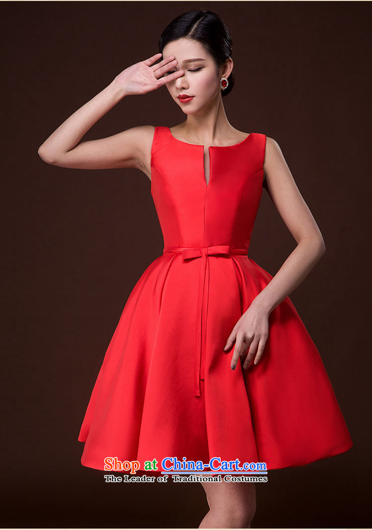 2015 new bride wedding bows to a Female dress damask strap sleeveless red dress spring deep red L picture, prices, brand platters! The elections are supplied in the national character of distribution, so action, buy now enjoy more preferential! As soon as possible.