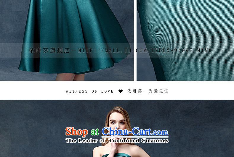 According to Lin Sha evening dresses 2015 new Korean short spring and summer, bows marriages stylish moderator dress dresses emerald- M images, prices, brand platters! The elections are supplied in the national character of distribution, so action, buy now enjoy more preferential! As soon as possible.