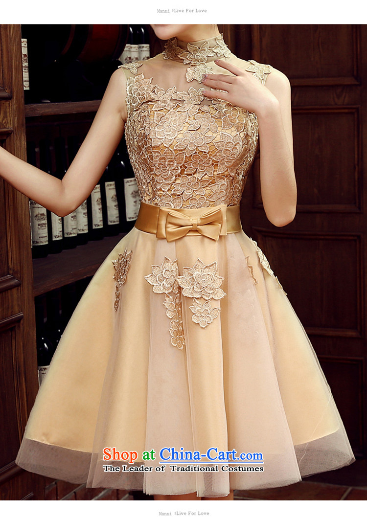 Sexy package shoulder small banquet evening dress party marriages bows service, will the new 2015 autumn and winter Car Show car models evening banquet stage costumes gold S picture, prices, brand platters! The elections are supplied in the national character of distribution, so action, buy now enjoy more preferential! As soon as possible.