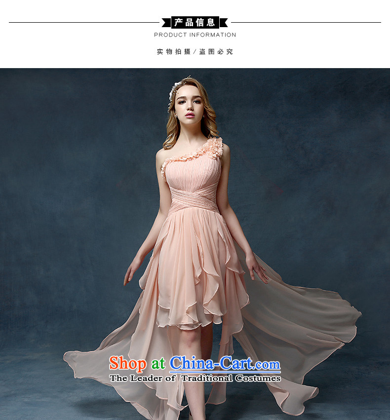 According to Lin Sha 2015 new pink bridesmaid Dress Short long after the former annual Stylish spring bows services under the auspices of Sau San evening dresses pink M picture, prices, brand platters! The elections are supplied in the national character of distribution, so action, buy now enjoy more preferential! As soon as possible.