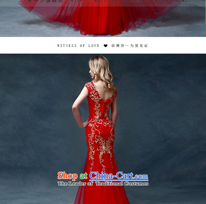 According to Lin Sha bride bows services 2015 new stylish bridal dresses red wedding dress evening dress long crowsfoot Sau San will red picture, prices, brand platters! The elections are supplied in the national character of distribution, so action, buy now enjoy more preferential! As soon as possible.