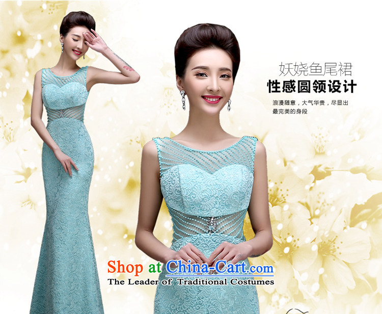 The privilege of serving-leung 2015 new wedding dress bridesmaid services sister skirt crowsfoot evening dresses long gown female pale blue banquet L picture, prices, brand platters! The elections are supplied in the national character of distribution, so action, buy now enjoy more preferential! As soon as possible.