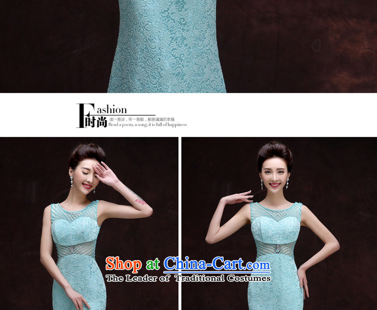 The privilege of serving-leung 2015 new wedding dress bridesmaid services sister skirt crowsfoot evening dresses long gown female pale blue banquet L picture, prices, brand platters! The elections are supplied in the national character of distribution, so action, buy now enjoy more preferential! As soon as possible.
