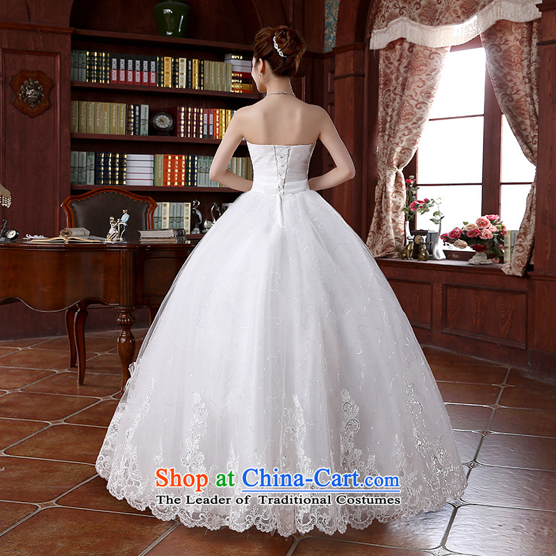 2015 Spring/Summer new lace on-chip integrated graphics alignment with thin to Sau San bon bon skirts and chest wedding dresses , darling Bride (white BABY BPIDEB) , , , shopping on the Internet