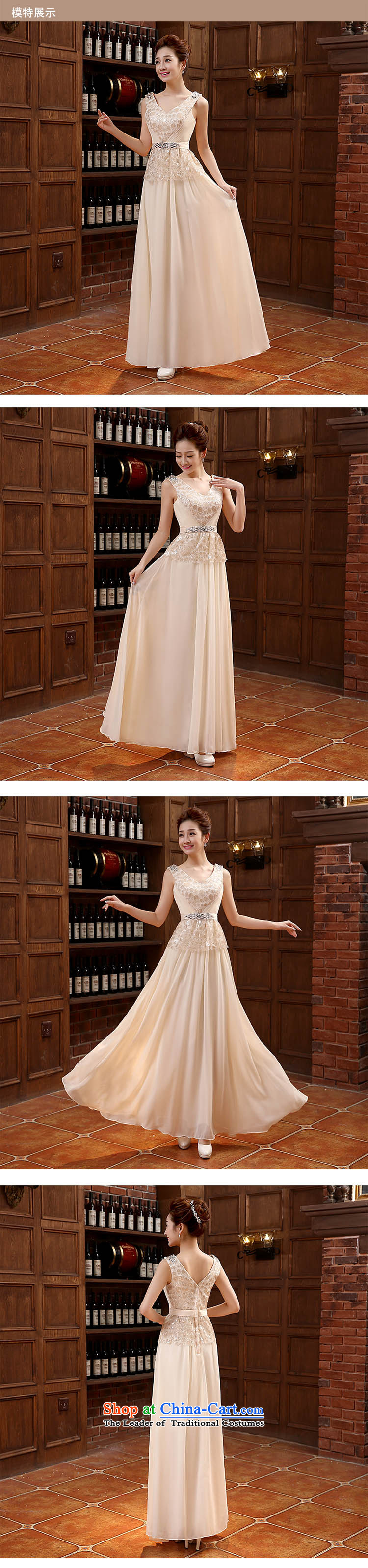 The shoulders, V-Neck long evening dresses bridesmaid Annual Meeting 2015 new evening dresses bride bows services Pink S picture, prices, brand platters! The elections are supplied in the national character of distribution, so action, buy now enjoy more preferential! As soon as possible.