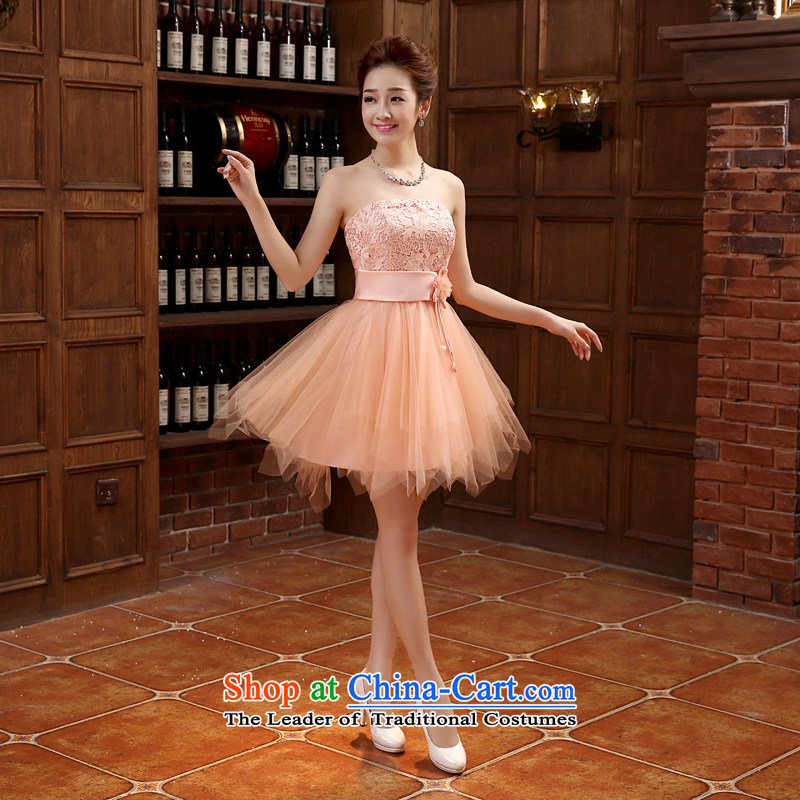 Spring 2015 new dresses bows service, Korean and chest straps Sau San Banquet Hosted Services orange XXL, Bo (BABY BPIDEB bride) , , , shopping on the Internet