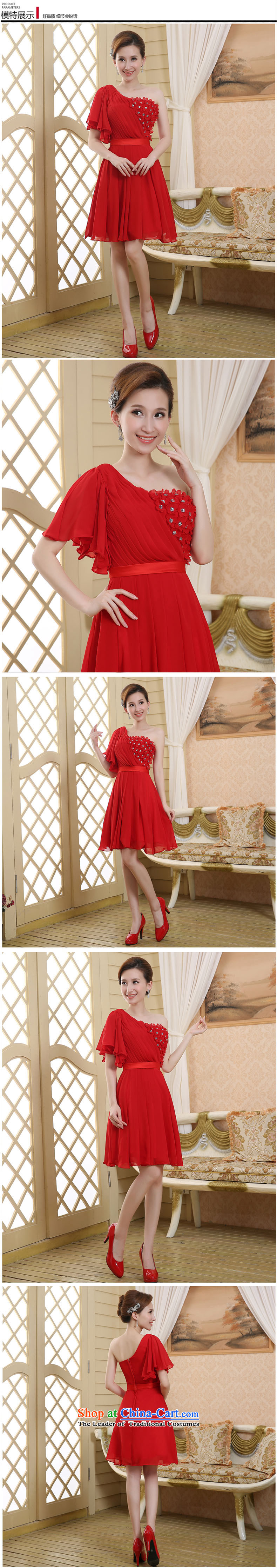 2015 Summer shoulder bride wedding dress bridesmaid skirt red dress bows services show short, Red XXL picture, prices, brand platters! The elections are supplied in the national character of distribution, so action, buy now enjoy more preferential! As soon as possible.