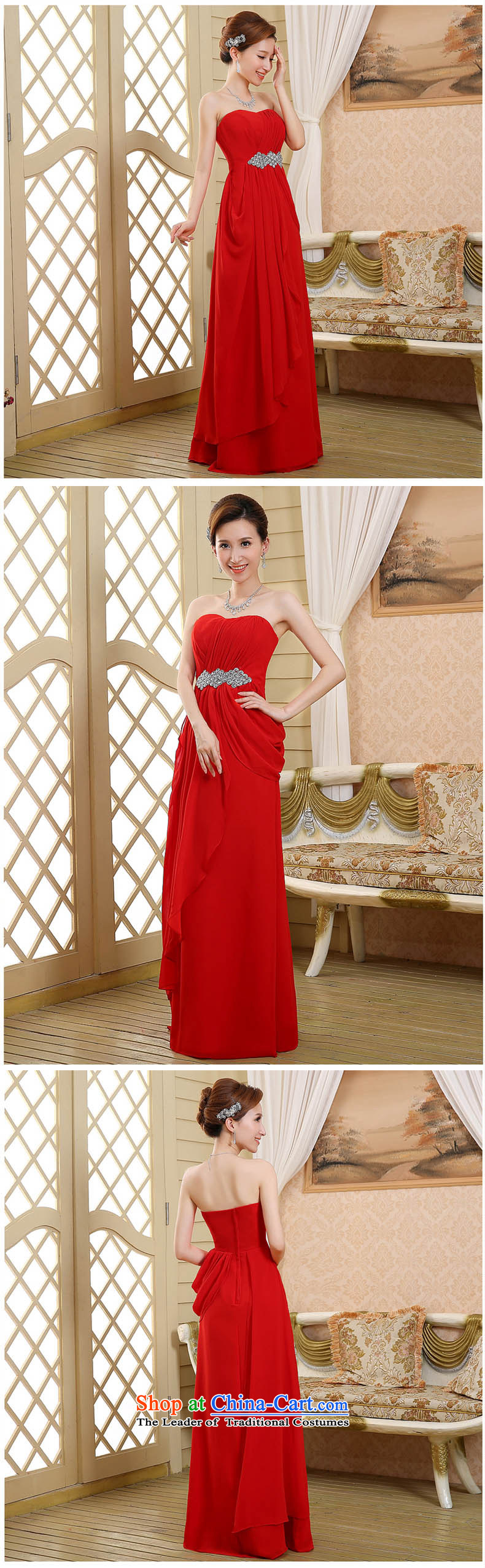 2015 new red long marriages bows dress thin dress Sau San graphics and chest, Red S pictures of pregnant women, prices, brand platters! The elections are supplied in the national character of distribution, so action, buy now enjoy more preferential! As soon as possible.