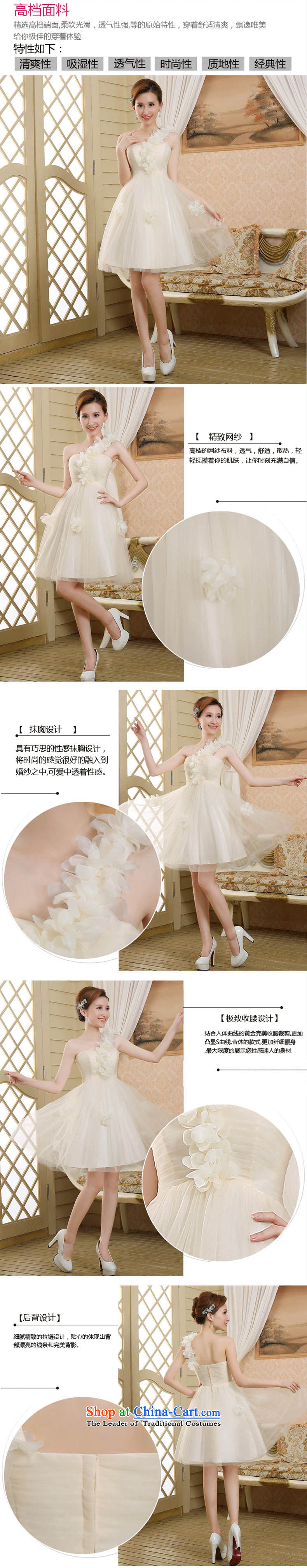 Bridesmaid service of the New Offer in spring and summer flowers shoulder bridesmaid in sister in small white L will dress photo, prices, brand platters! The elections are supplied in the national character of distribution, so action, buy now enjoy more preferential! As soon as possible.