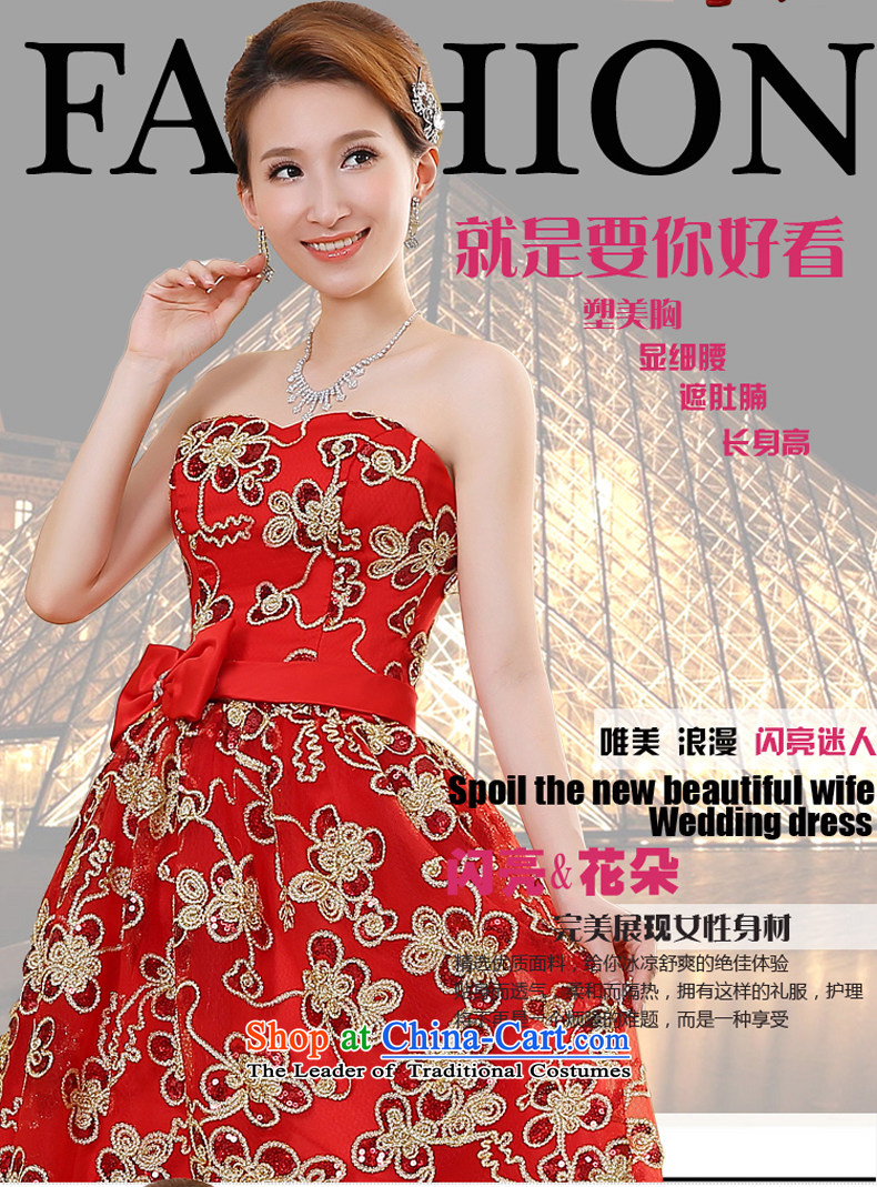 The new 2015 Spring/Summer small dress skirt bridesmaid mission under the auspices of marriage dress performances banquet and chest evening dress short, Red M picture, prices, brand platters! The elections are supplied in the national character of distribution, so action, buy now enjoy more preferential! As soon as possible.