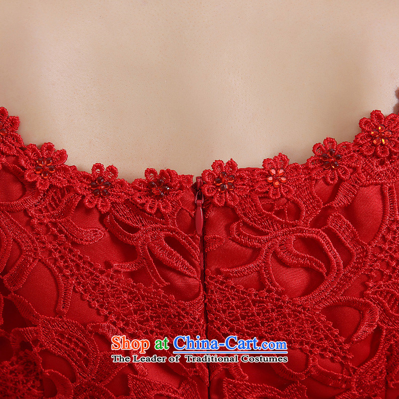 The bride wedding dress bows services spring and summer skirts qipao new 2015 red lace Sau San retro style red baby Bride (the BABY XXL, BPIDEB) , , , shopping on the Internet