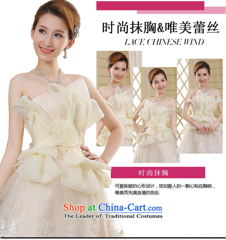 The new tissue chest bridesmaid marriage short spring 2015 dress bridesmaid bridesmaid dresses serving champagne color small dress white L pictures, prices, brand platters! The elections are supplied in the national character of distribution, so action, buy now enjoy more preferential! As soon as possible.