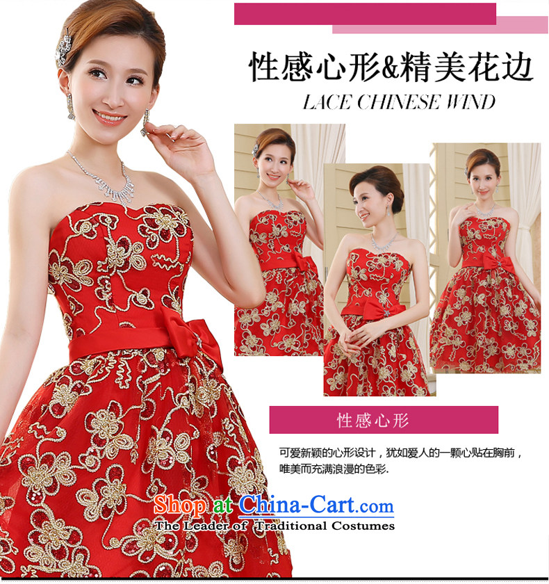 The new 2015 Spring/Summer small dress skirt bridesmaid mission under the auspices of marriage dress performances banquet and chest evening dress short, Red XXL picture, prices, brand platters! The elections are supplied in the national character of distribution, so action, buy now enjoy more preferential! As soon as possible.