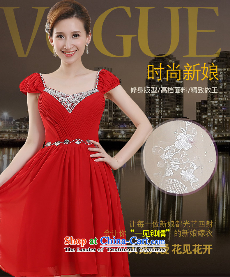 Toasting champagne bride services 2015 new red shoulders lace short of marriage small dress dress red S picture, prices, brand platters! The elections are supplied in the national character of distribution, so action, buy now enjoy more preferential! As soon as possible.