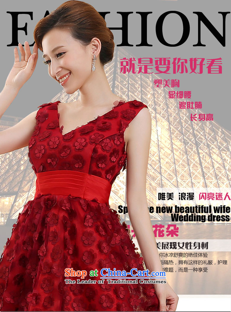 2015 new red long marriages bows dress thin dress Sau San video anointed chest shoulders pregnant women, dark red S picture, prices, brand platters! The elections are supplied in the national character of distribution, so action, buy now enjoy more preferential! As soon as possible.