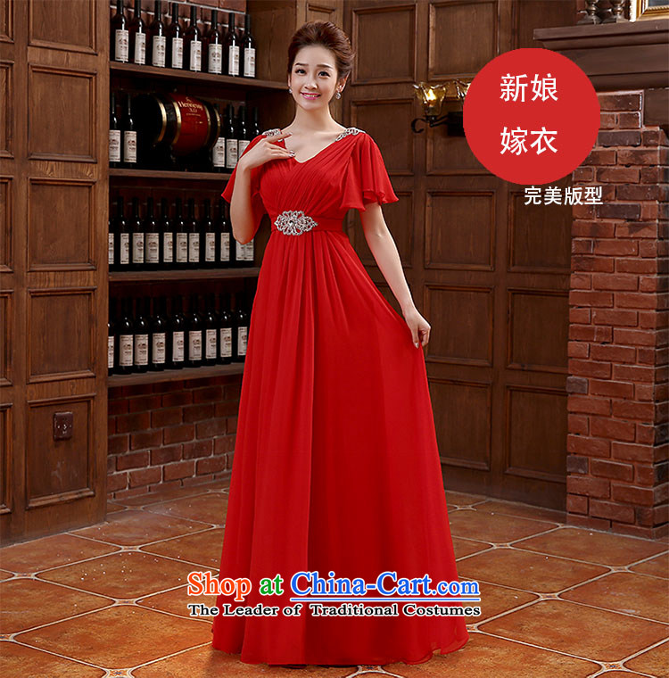 However Service Bridal Fashion 2015 new shoulders V-Neck evening dress long gown bows Service Bridal wedding dress red S picture, prices, brand platters! The elections are supplied in the national character of distribution, so action, buy now enjoy more preferential! As soon as possible.