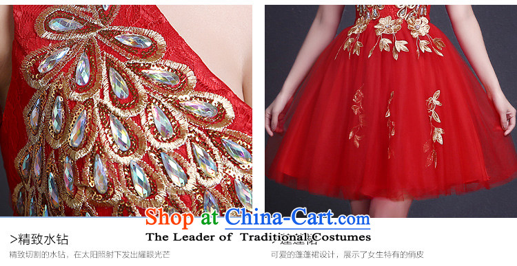 The dumping of the wedding dress bows services dress bride stylish 2015 short, thin shoulders of Sau San video marriage wedding dresses spring and summer red XS pictures champagne color, prices, brand platters! The elections are supplied in the national character of distribution, so action, buy now enjoy more preferential! As soon as possible.