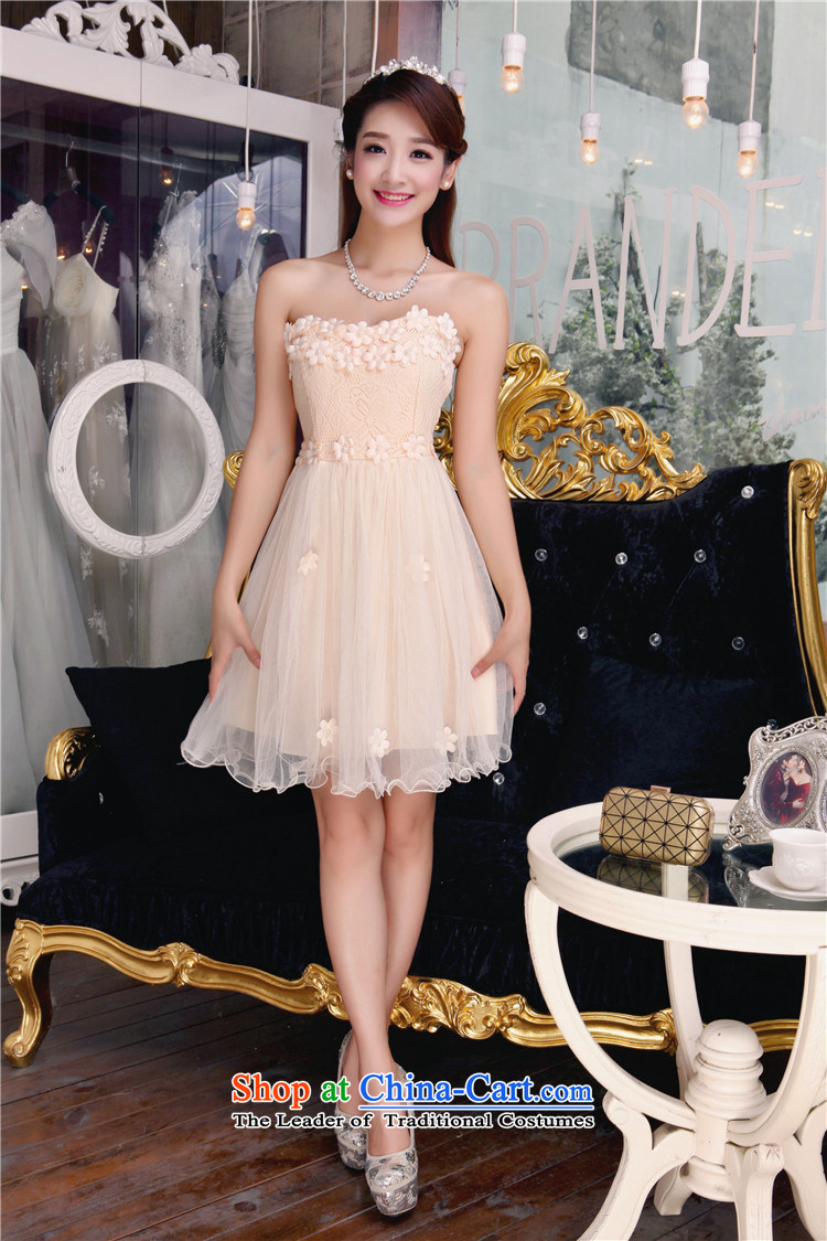 The 2015 autumn Jadeite Jade about replacing the new bare shoulders and stylish lace dresses temperament Sau San booking pearl dresses 602 apricot s picture, prices, brand platters! The elections are supplied in the national character of distribution, so action, buy now enjoy more preferential! As soon as possible.