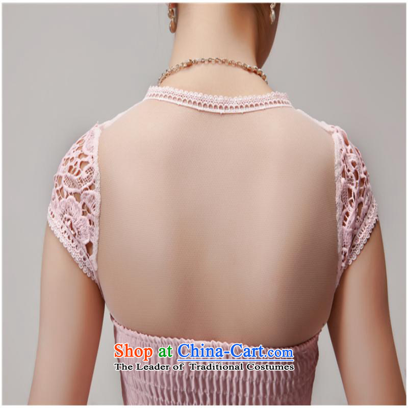 Maple Yi Min International Summer 2015 new lace hook flower dresses female bon bon skirt temperament dress skirt pink , L, Maple Yi Min Ornaments , , , shopping on the Internet
