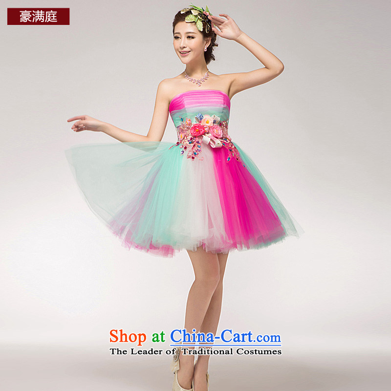 Ho Man chamber concert chaired by 2015 New Service of Korean Princess bridesmaid services services serving color bows dresses colorful S Ho full Chamber , , , shopping on the Internet