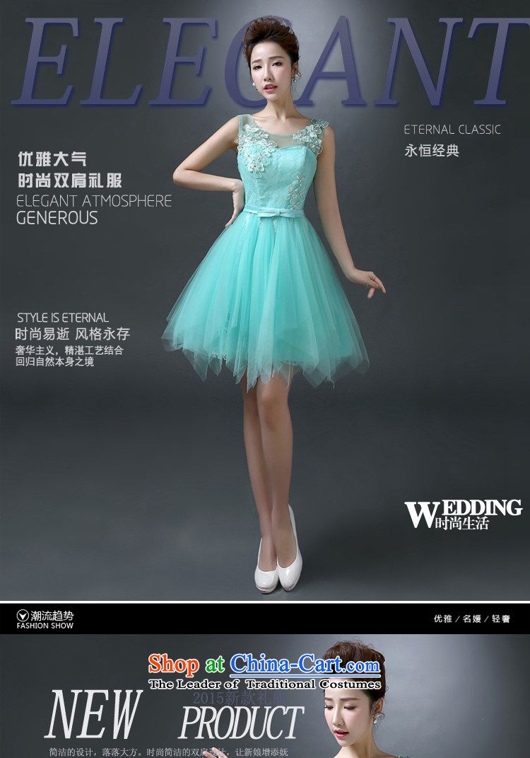 The first white into about Service Bridal Fashion small bows dress skirt bridesmaid dress 2015 new spring and summer shoulders evening dress short, wedding ice blue XL Photo, prices, brand platters! The elections are supplied in the national character of distribution, so action, buy now enjoy more preferential! As soon as possible.