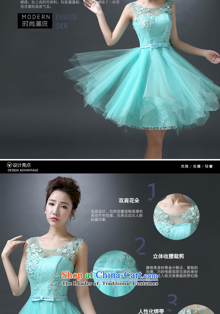 The first white into about Service Bridal Fashion small bows dress skirt bridesmaid dress 2015 new spring and summer shoulders evening dress short, wedding ice blue XL Photo, prices, brand platters! The elections are supplied in the national character of distribution, so action, buy now enjoy more preferential! As soon as possible.