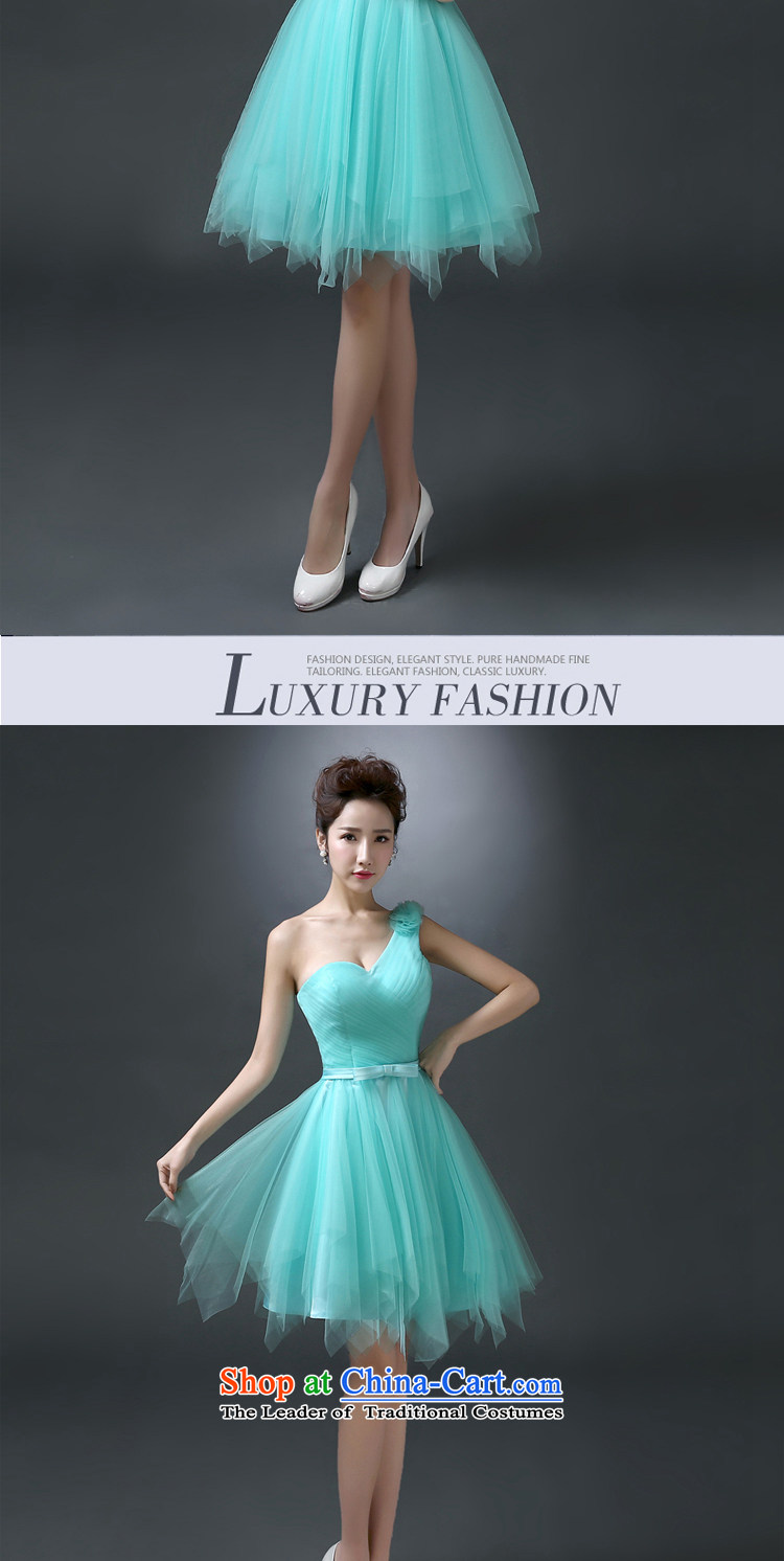 The first white into about 2015 new bridesmaid service single shoulder stylish evening dress short of banquet married women serving drink Mr bon bon skirt pink M picture, prices, brand platters! The elections are supplied in the national character of distribution, so action, buy now enjoy more preferential! As soon as possible.