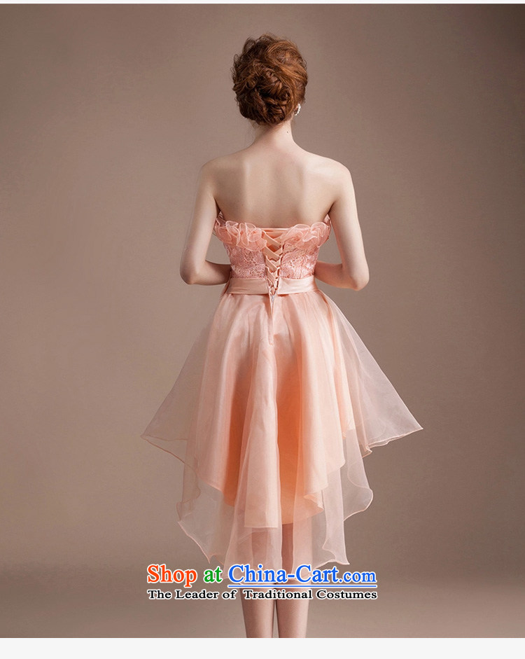 The bride wedding dress larger champagne color bow tie bows, serving short bridesmaid dinner dress the new 2015 shoulders M picture, prices, brand platters! The elections are supplied in the national character of distribution, so action, buy now enjoy more preferential! As soon as possible.