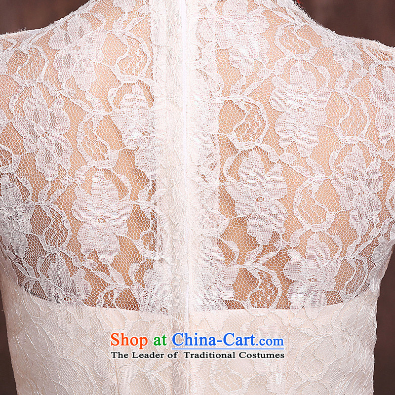Marriages champagne color short, bows to dress in spring and summer 2015 new lace bridesmaid to bow tie champagne color XL, Ho full Chamber , , , shopping on the Internet
