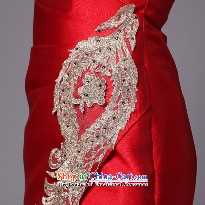 There is set Bong-migratory 7475 wedding dresses 2015 New China Red aristocratic dress marriages bows services red tailored, is set , , , shopping on the Internet