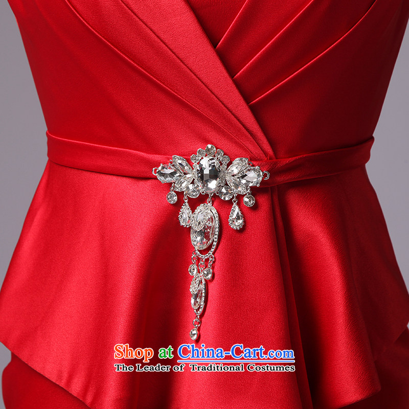 There is a red candle 2015 new wedding dresses to align the shoulder crowsfoot marriages bows service code, Red 4 Set , , , shopping on the Internet