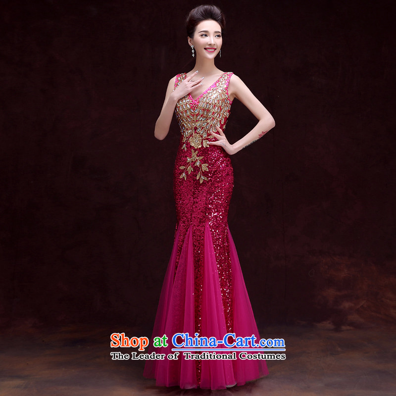The privilege of serving-leung 2015 new bride bows services for Summer Wedding dress banquet evening dresses long bridesmaid to female long 2XL, privilege service-leung , , , shopping on the Internet