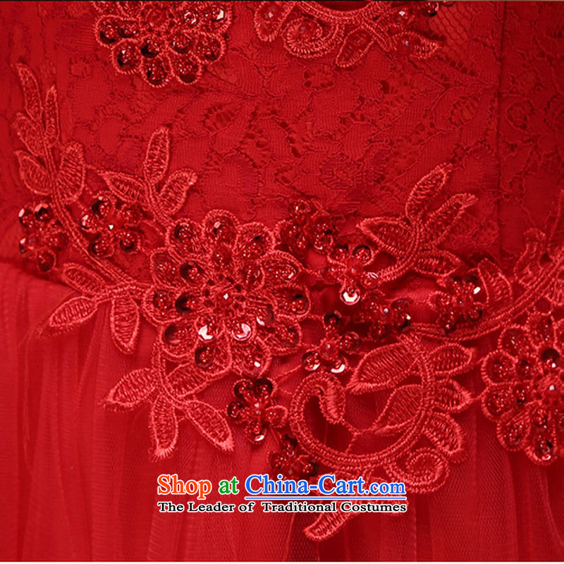 There is also optimized 8D 2015 new wedding dresses bridal dresses red packets transmitted dinner shoulder short-sleeved gown marriage xs6663 Sau San red colored silk, L, yet optimized shopping on the Internet has been pressed.