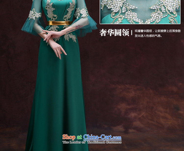 The privilege of serving the new 2015-leung, Banquet Toastmaster of dress long stylish bridesmaid dresses skirt the girl with dark green uniforms 2XL Photo, prices, brand platters! The elections are supplied in the national character of distribution, so action, buy now enjoy more preferential! As soon as possible.