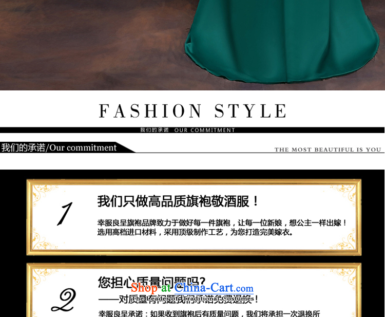 The privilege of serving the new 2015-leung, Banquet Toastmaster of dress long stylish bridesmaid dresses skirt the girl with dark green uniforms 2XL Photo, prices, brand platters! The elections are supplied in the national character of distribution, so action, buy now enjoy more preferential! As soon as possible.