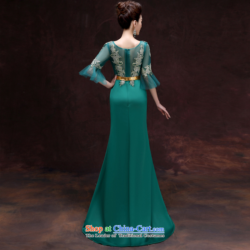 The privilege of serving the new 2015-leung, Banquet Toastmaster of dress long stylish bridesmaid dresses skirt the girl with dark green uniforms 2XL, honor services-leung , , , shopping on the Internet