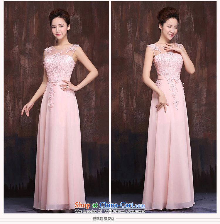 Marriages pink long shoulders bows services bridesmaid services 2015 stylish temperament Lace Embroidery and long skirt pink S picture, prices, brand platters! The elections are supplied in the national character of distribution, so action, buy now enjoy more preferential! As soon as possible.