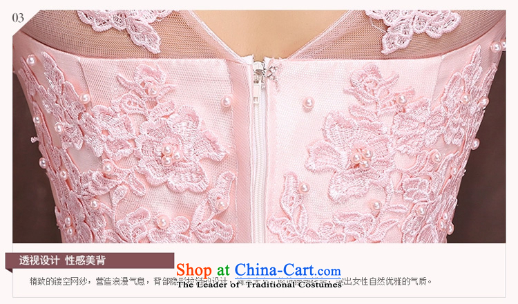 Marriages pink long shoulders bows services bridesmaid services 2015 stylish temperament Lace Embroidery and long skirt pink S picture, prices, brand platters! The elections are supplied in the national character of distribution, so action, buy now enjoy more preferential! As soon as possible.