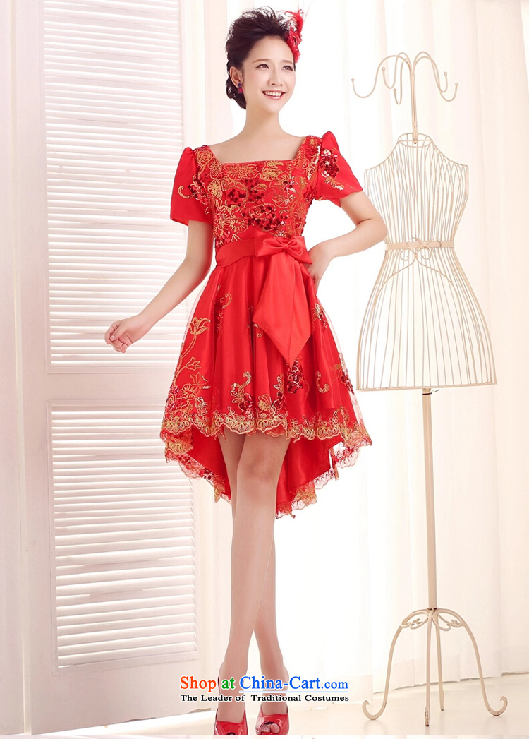 Ho full Chamber 2015 new red bows services before marriage after a short length of lace bridal dresses small bubbles skirt cuff red L picture, prices, brand platters! The elections are supplied in the national character of distribution, so action, buy now enjoy more preferential! As soon as possible.