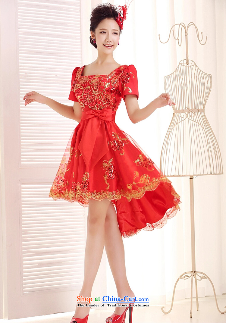 Ho full Chamber 2015 new red bows services before marriage after a short length of lace bridal dresses small bubbles skirt cuff red L picture, prices, brand platters! The elections are supplied in the national character of distribution, so action, buy now enjoy more preferential! As soon as possible.