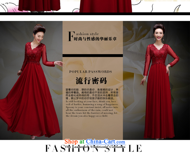 The privilege of serving-leung 2015 Red new wedding dress and sexy engraving long evening dresses banquet moderator dress long 2XL Photo, prices, brand platters! The elections are supplied in the national character of distribution, so action, buy now enjoy more preferential! As soon as possible.