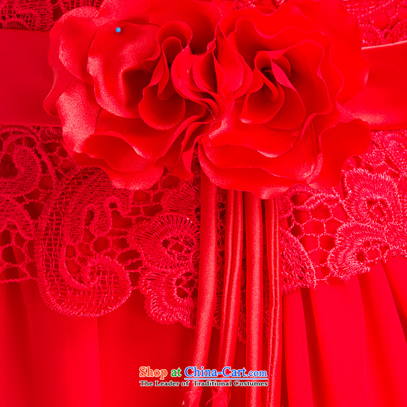 Ho full Chamber 2015 new marriages bows services red) Wedding dress lace qipao short-sleeved red S Ho full Chamber , , , shopping on the Internet